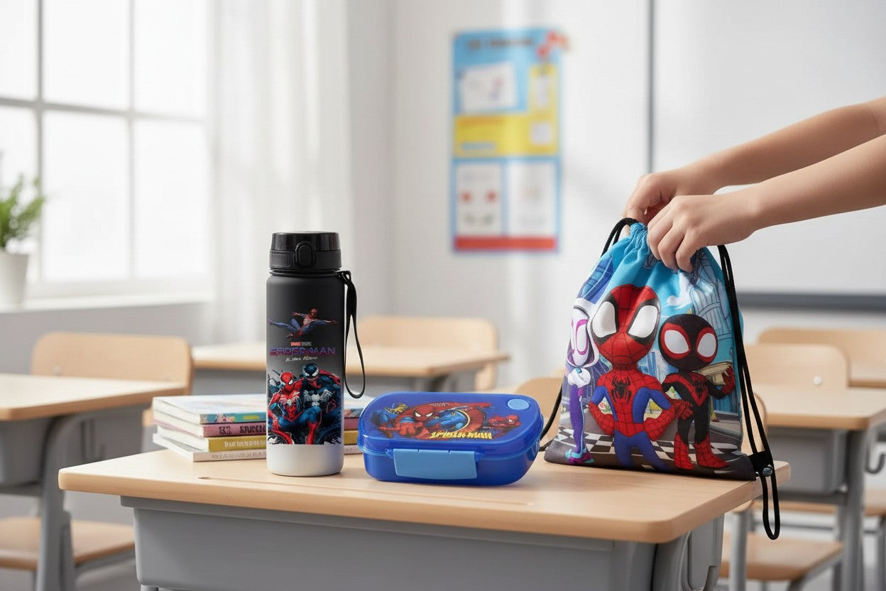 Pack Rentrée & Sport Spider-Man - Ensemble 3 Pièces Complet