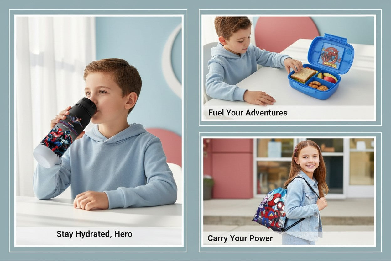 Pack Rentrée & Sport Spider-Man - Ensemble 3 Pièces Complet