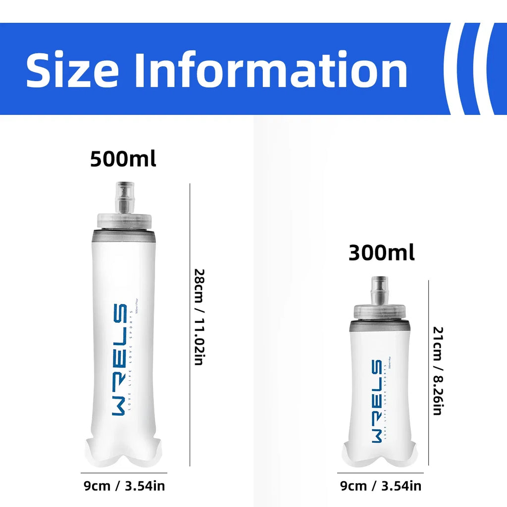 Flasque Souple Pliable de Trail et Running WRELS – Gros Calibre / 300ml et 500ml