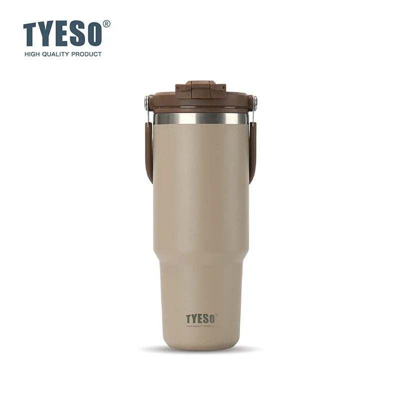 TYESO Thermos Tasse à Café avec Anse (600ml / 900ml / 1200ml)