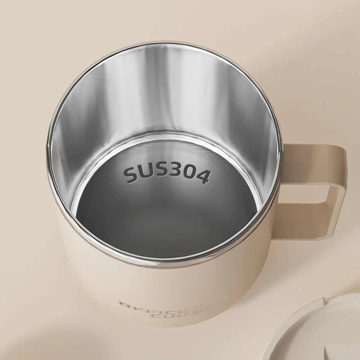 Mug à Café Isotherme avec Poignée – Tasse de Voyage Étanche en Inox / 500ml