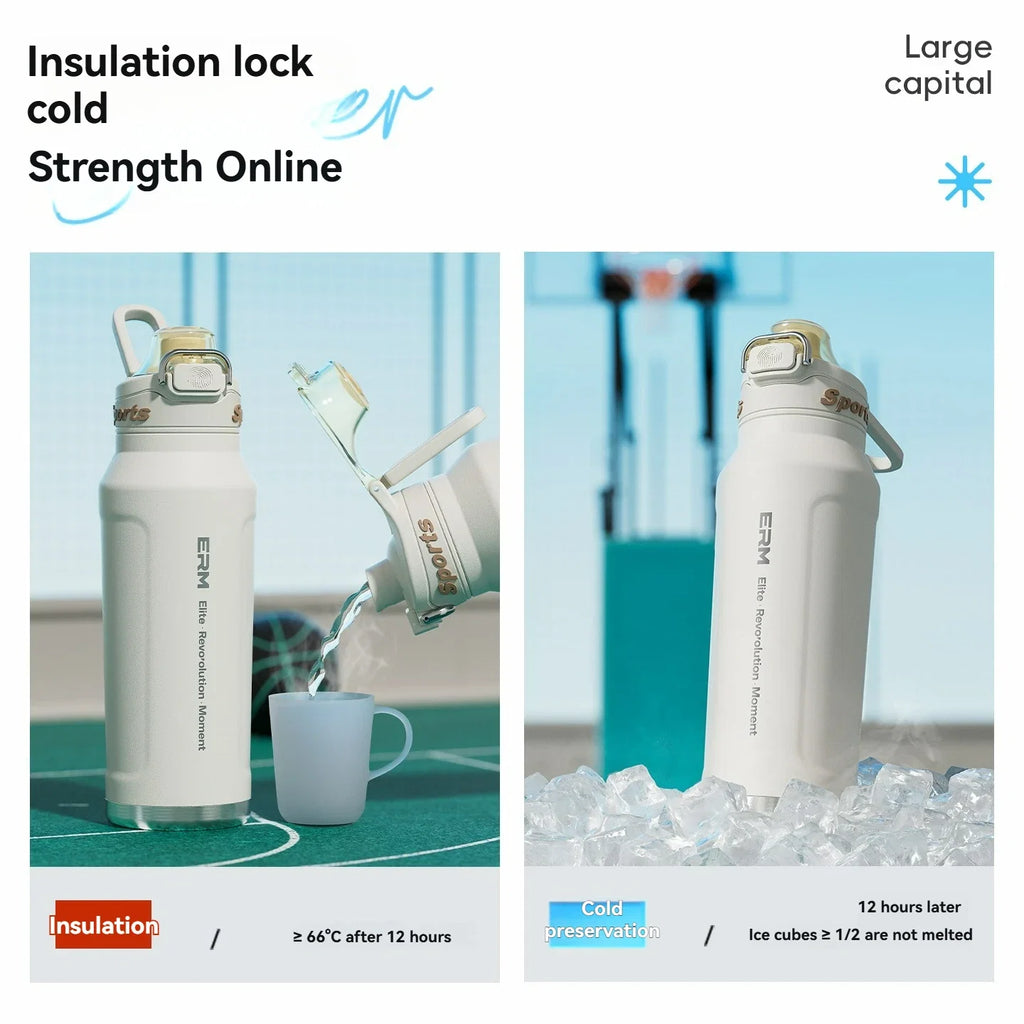 Tasse isolée de 700ml en acier inoxydable, bouteille d'eau pour Sports de plein air, tasse thermique pour le bureau et la maison, garde le froid et la chaleur, flacon sous vide
