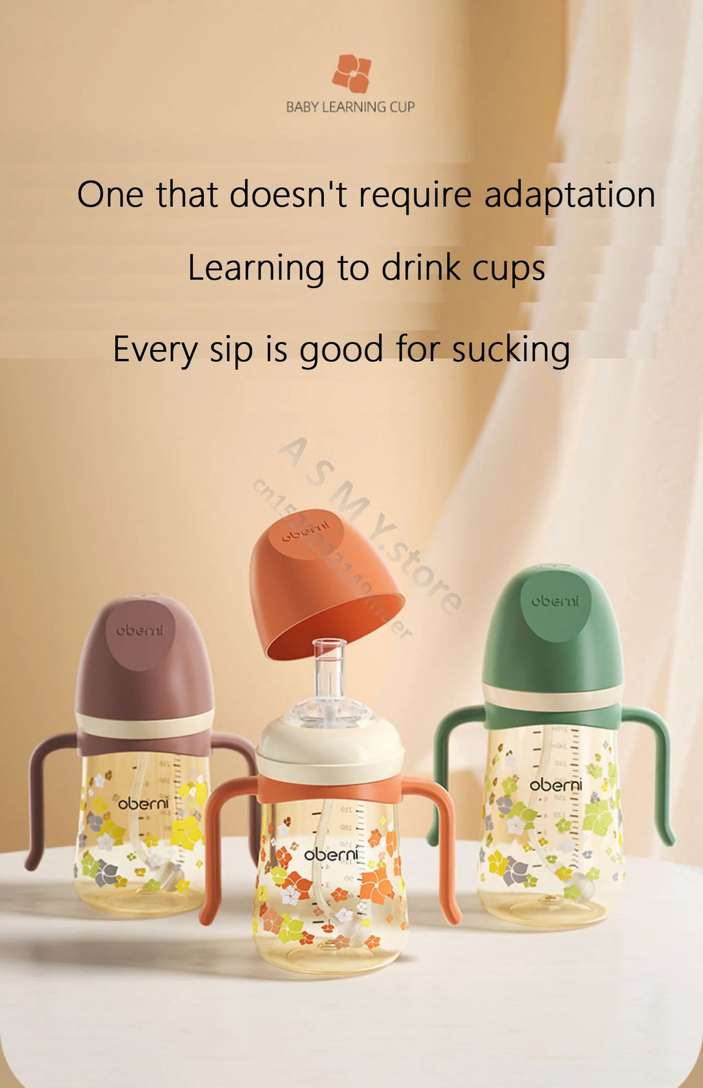 Biberon 240ML/300ML/gobelet pour enfants/gobelet d'apprentissage pour nourrissons/bouteille de lait/biberon à large alésage/12 mois +