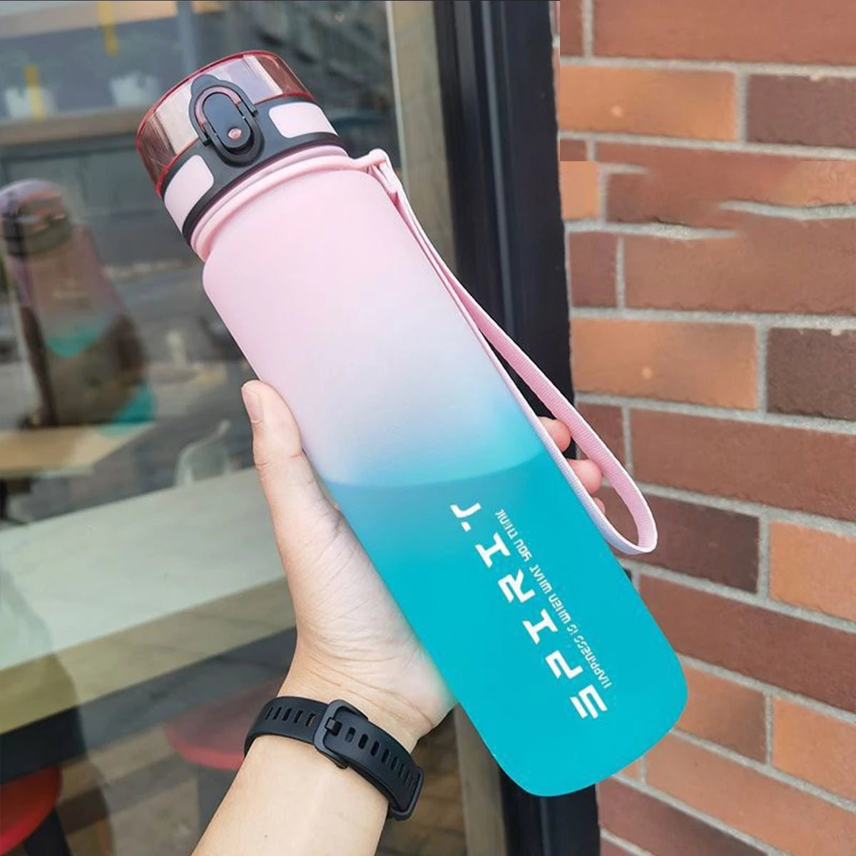 WIFEFUN Bouteille d'Eau de Sport Dégradée