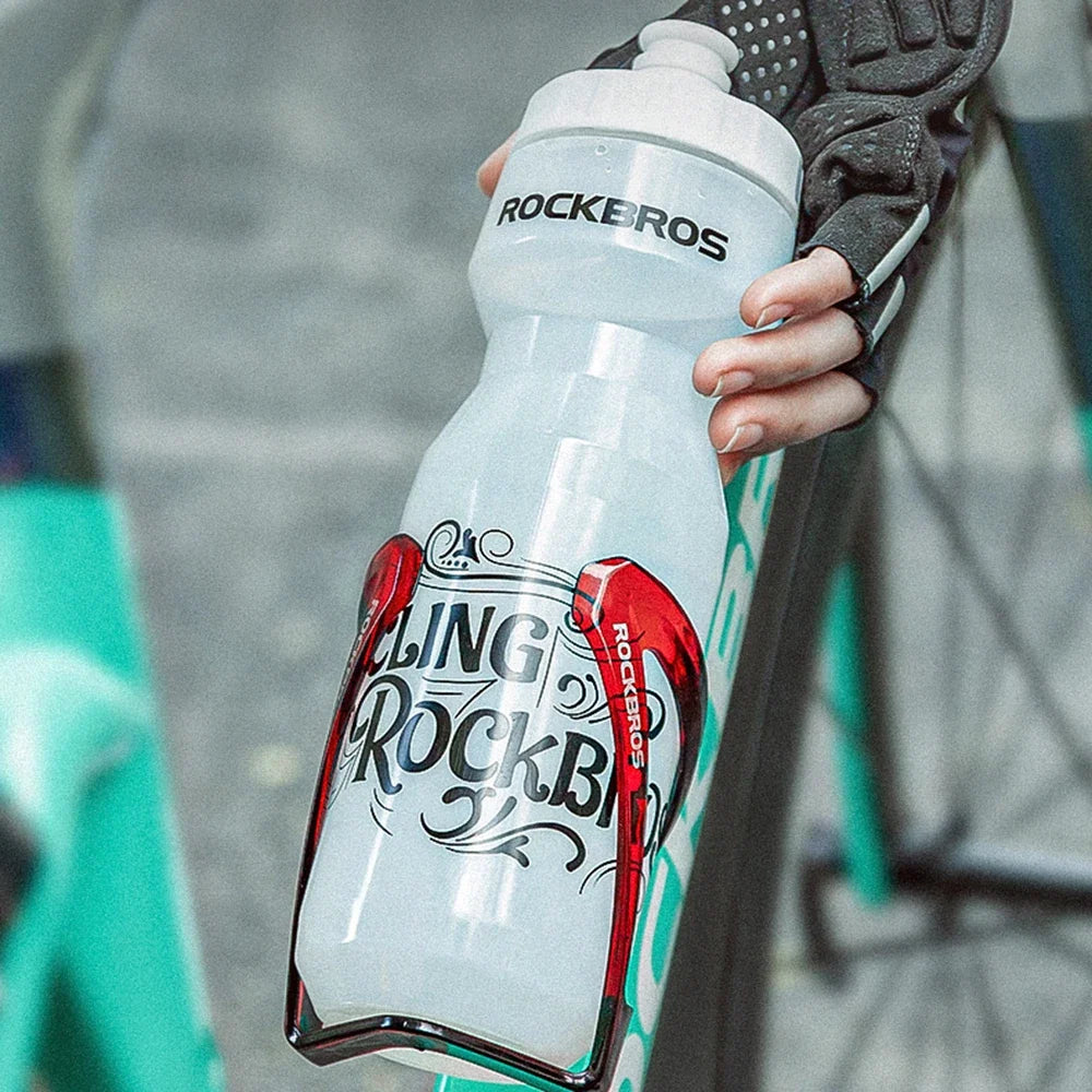 Pack Cyclisme ROCKBROS 2-en-1 – Gourde de Sport 750ml et Porte-Gourde Assorti