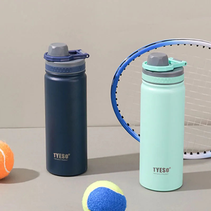 Bouteille isotherme TYESO 600/750ML en acier inoxydable, gourde de voyage, tasse thermique isolée, mug sport chaud et froid