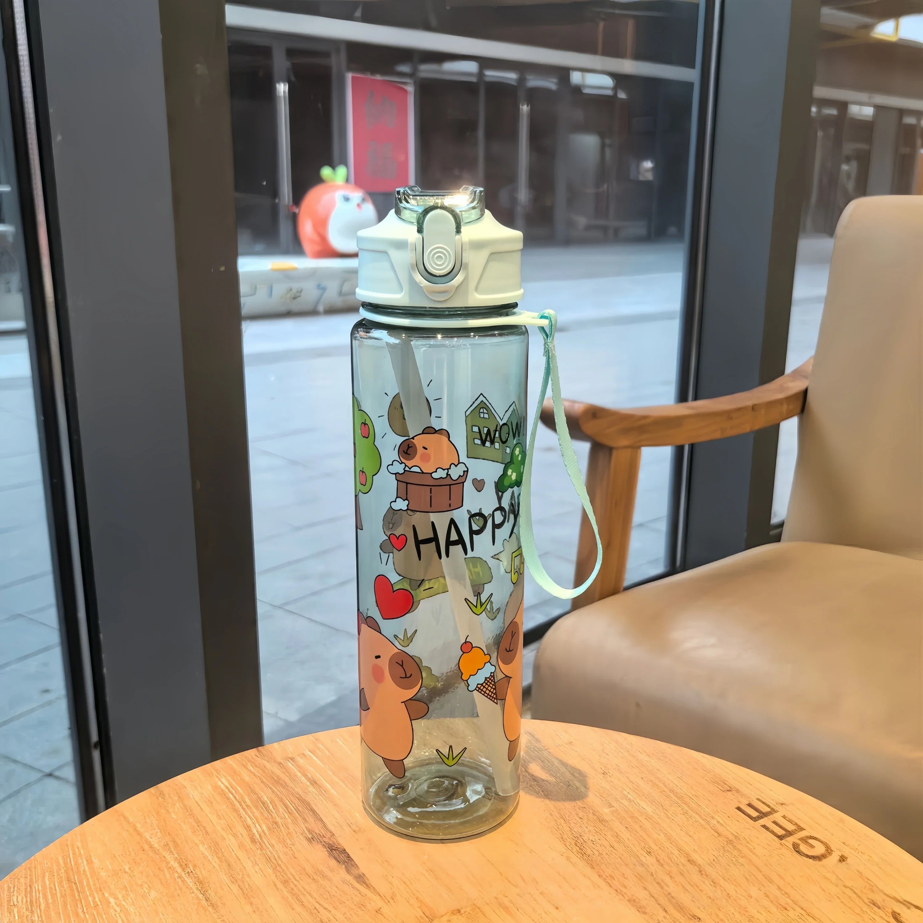 Grande Gourde Enfant Anti-Fuite Style Dessin Animé – Sans Plomb / 800ml