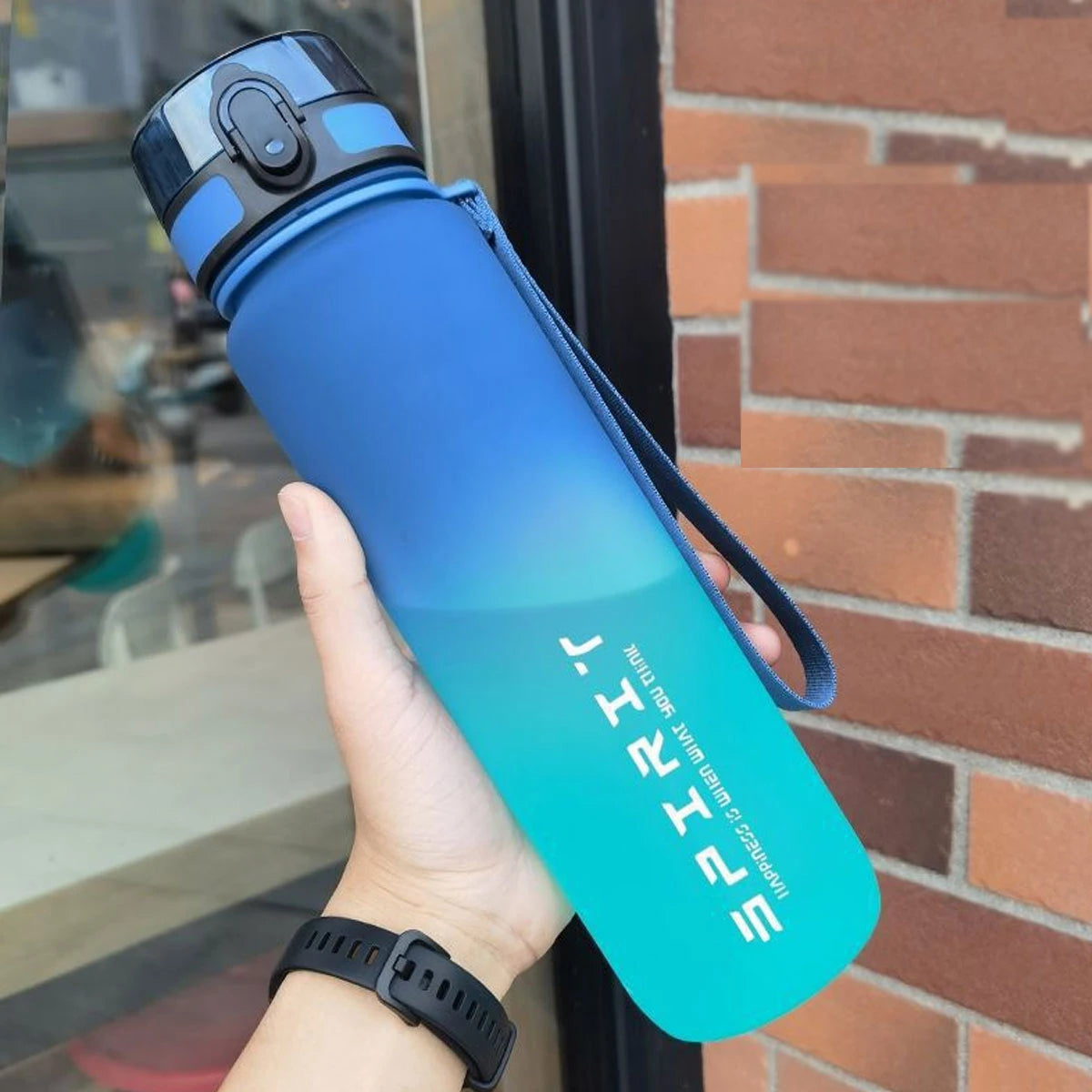 WIFEFUN Bouteille d'Eau de Sport Dégradée