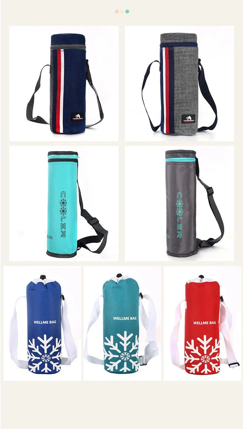 Sac Isotherme Portable en Tissu Oxford – Pochette de Transport pour Gourde