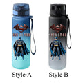 Tasse à eau portable de grande capacité avec impression de personnage Batman Dark Knight, dégradé, anti-fuite, pour les jeunes, les voyages en plein air
