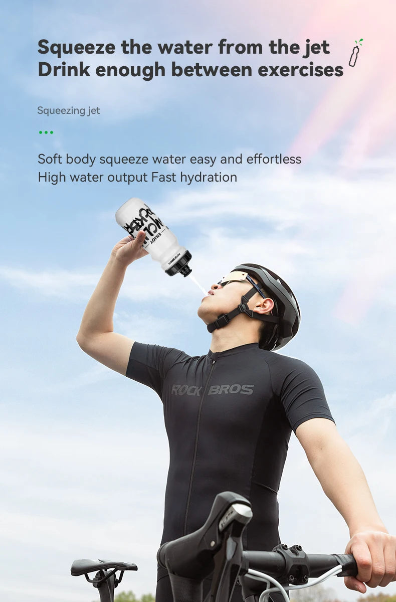 ROCKBROS Gourde Cycliste Ultra-Légère en Silicone (600ml)