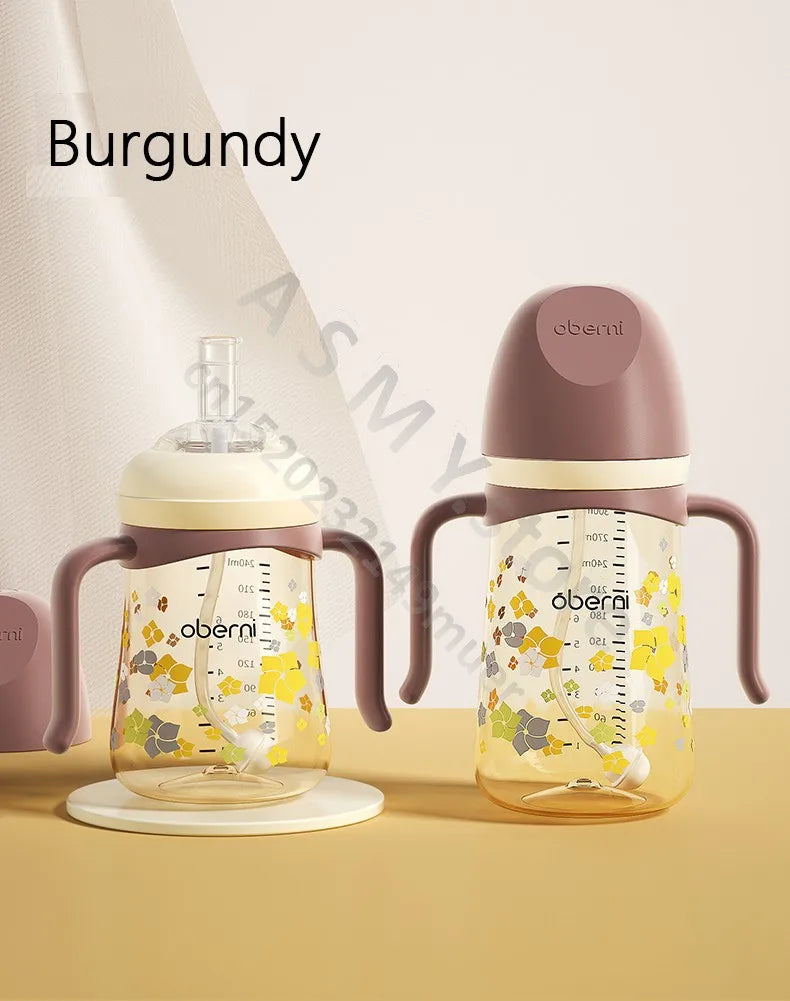 Biberon 240ML/300ML/gobelet pour enfants/gobelet d'apprentissage pour nourrissons/bouteille de lait/biberon à large alésage/12 mois +