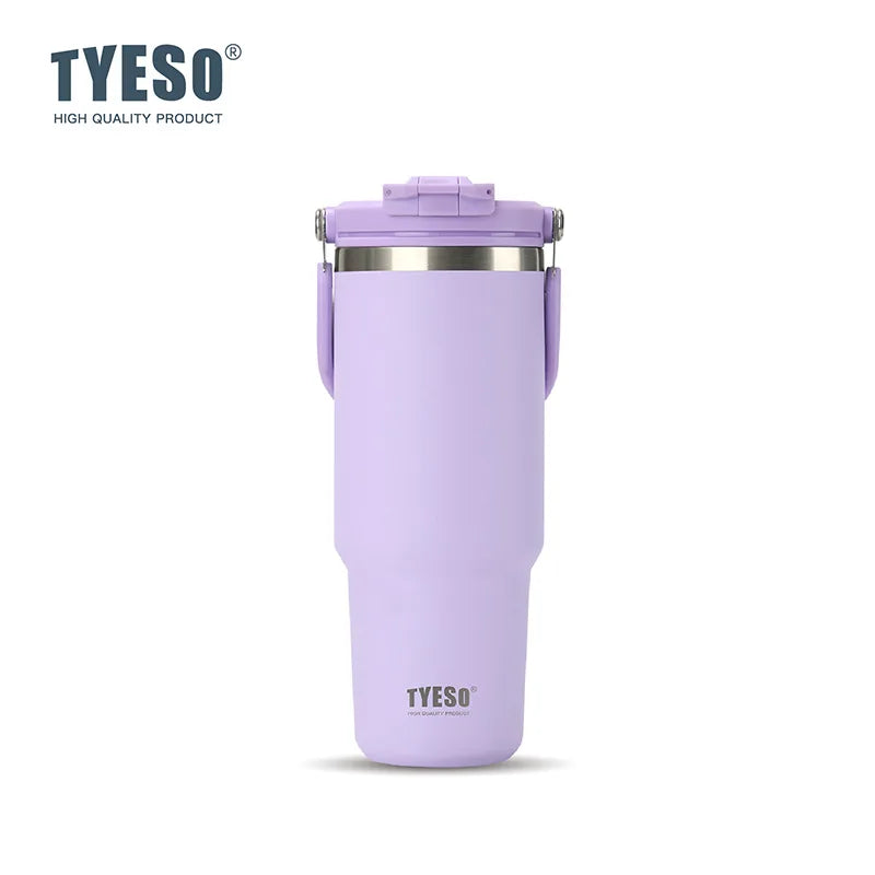 TYESO Thermos Tasse à Café avec Anse (600ml / 900ml / 1200ml)