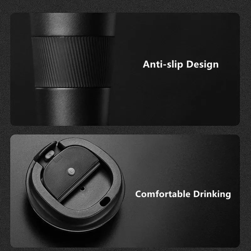 Mug Isotherme à Café en Acier Inoxydable (380ml / 510ml)