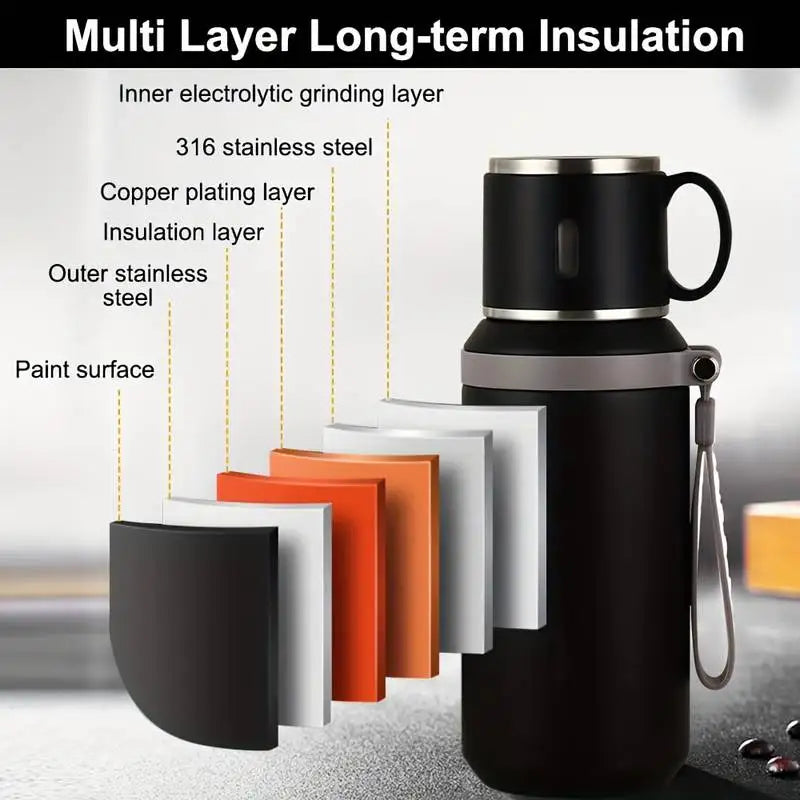 Mug Isotherme Business en Acier Inoxydable (600ml)