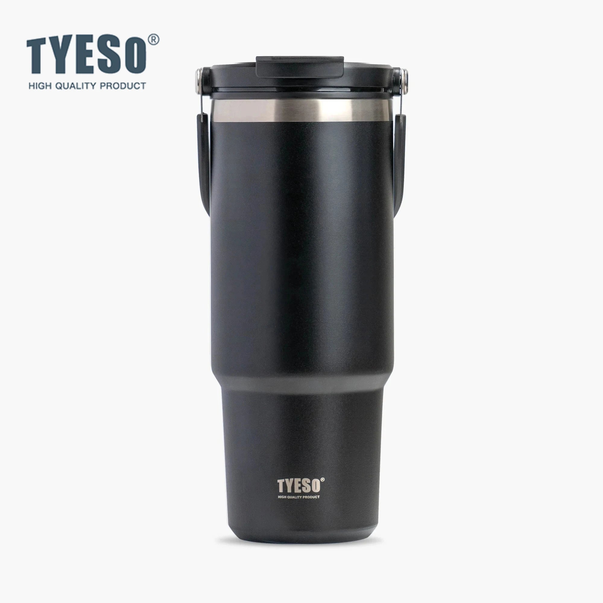 TYESO Gobelet Isotherme Mat avec Poignée Ergonomique