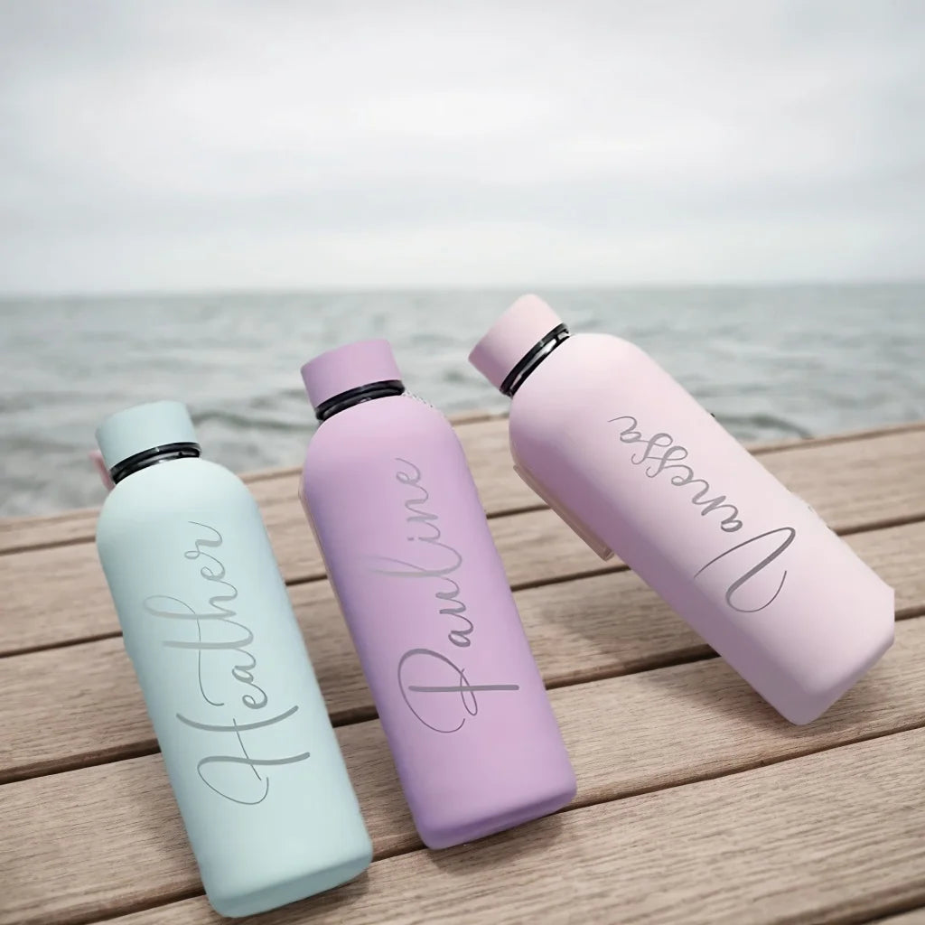 Gourde Isotherme Inox Personnalisée – Cadeau de Voyage Unique Chaud/Froid