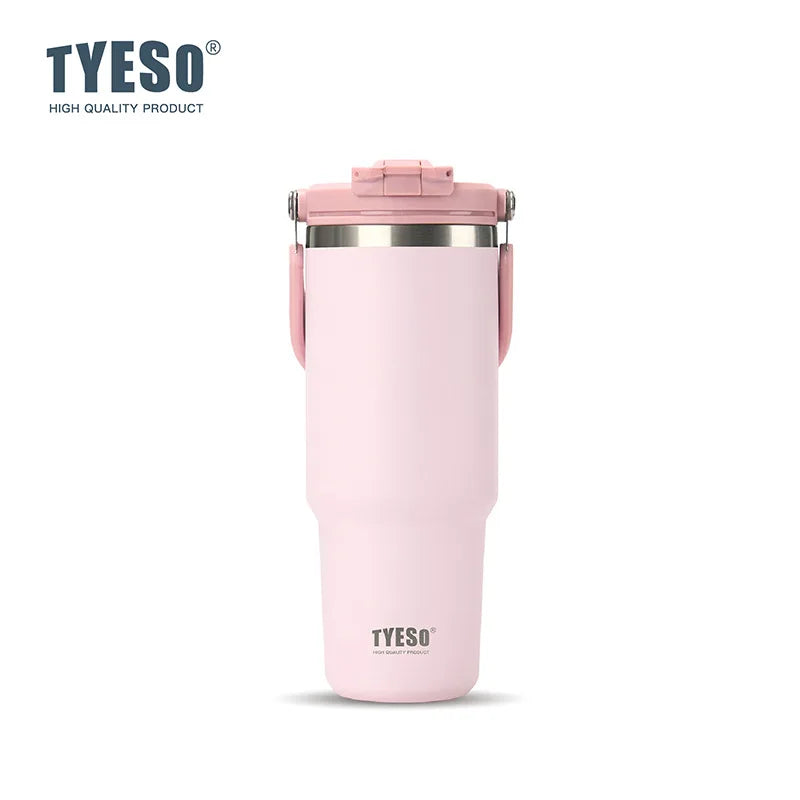 TYESO Thermos Tasse à Café avec Anse (600ml / 900ml / 1200ml)