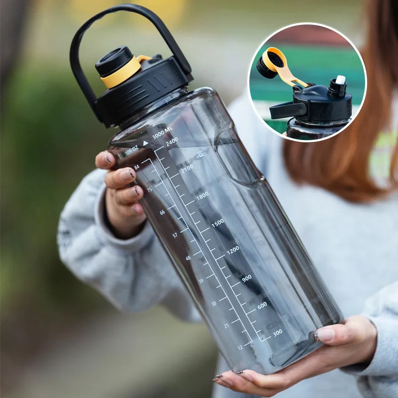 Gourde de Camping Nomade avec Paille et Corde de Transport – Sans BPA