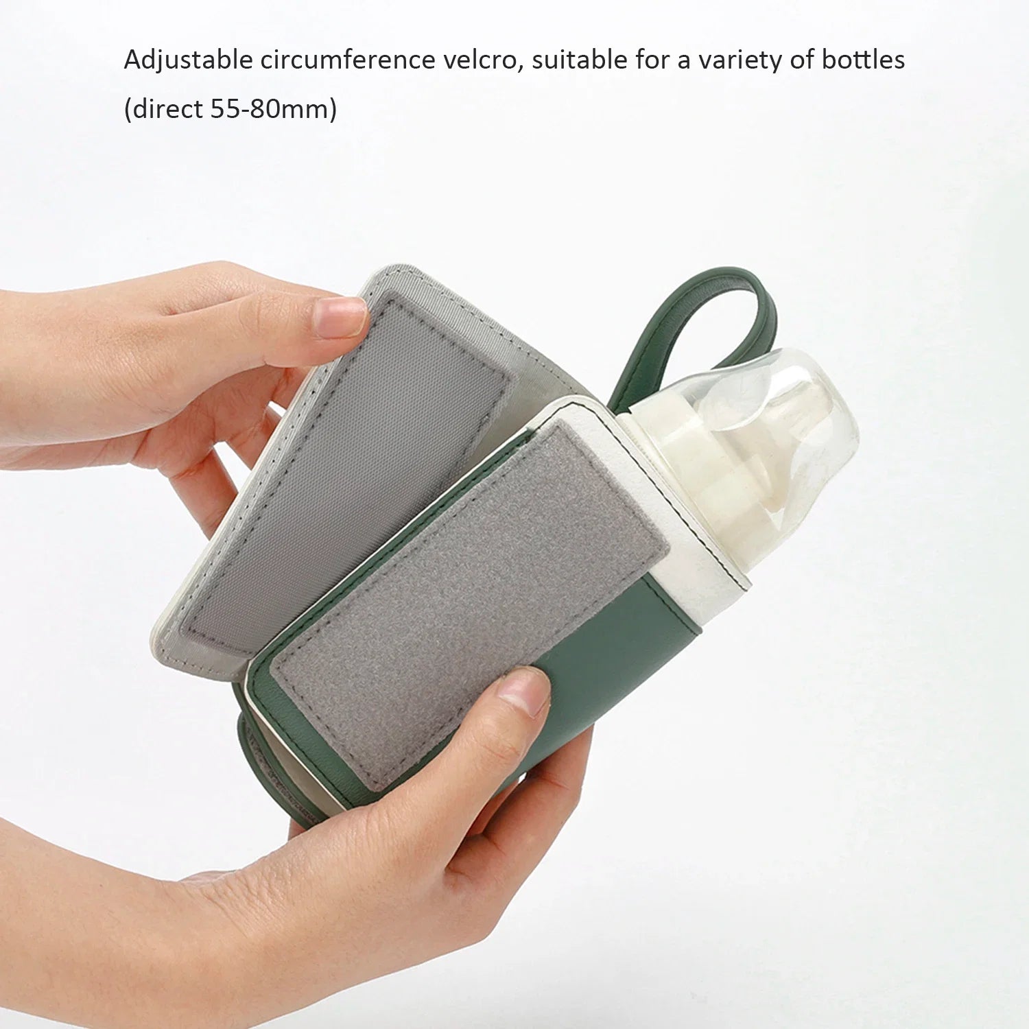 Chauffe-Biberon Nomade USB en Cuir PU – Température Réglable 3 Niveaux
