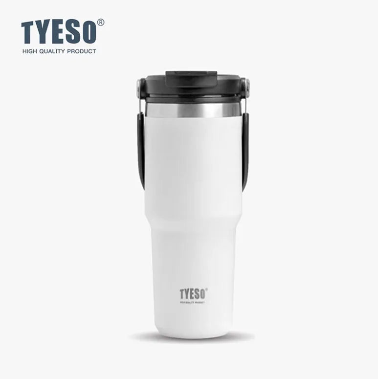 TYESO Thermos Tasse à Café avec Anse (600ml / 900ml / 1200ml)