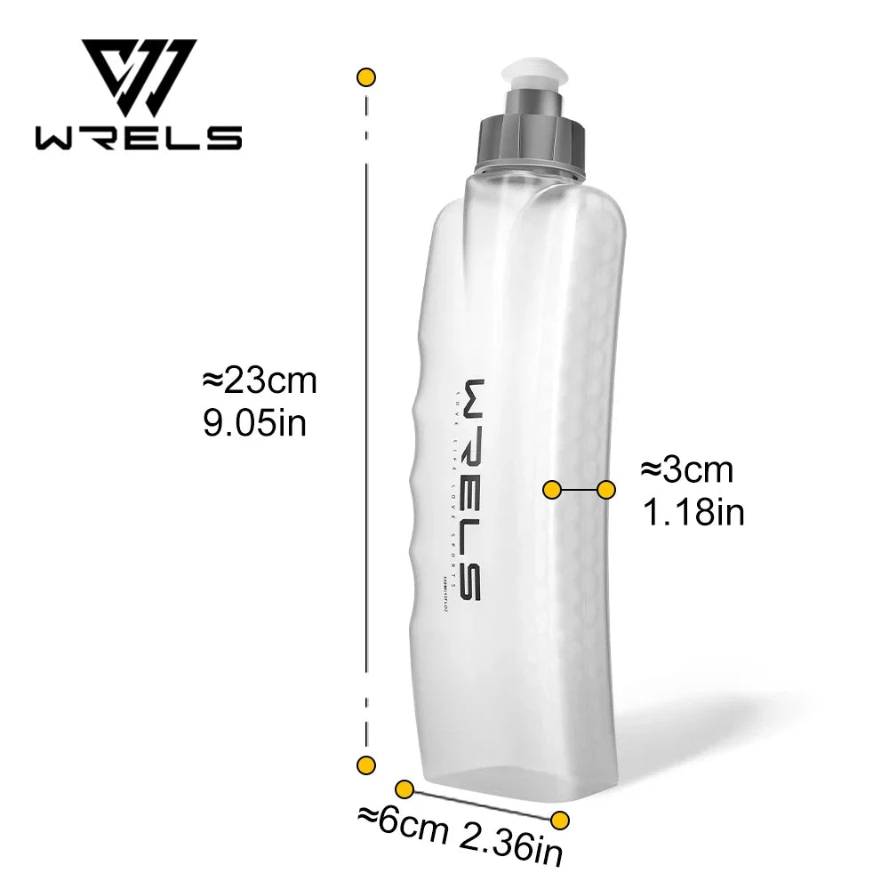 Bouteille d'eau de sport incurvée améliorée à prise facile, sac de ceinture pour course à pied et cyclisme, bouteille d'eau pratique pour Fitness