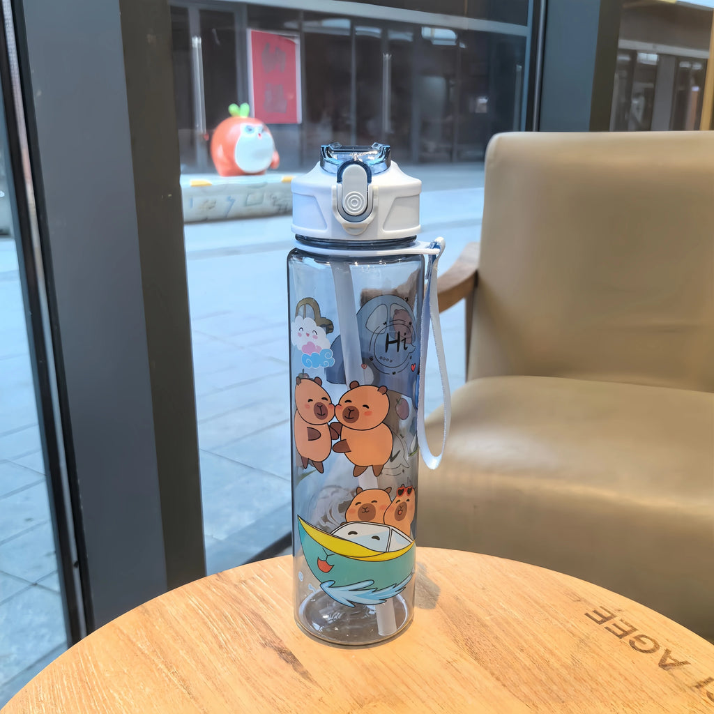 Grande Gourde Enfant Anti-Fuite Style Dessin Animé – Sans Plomb / 800ml