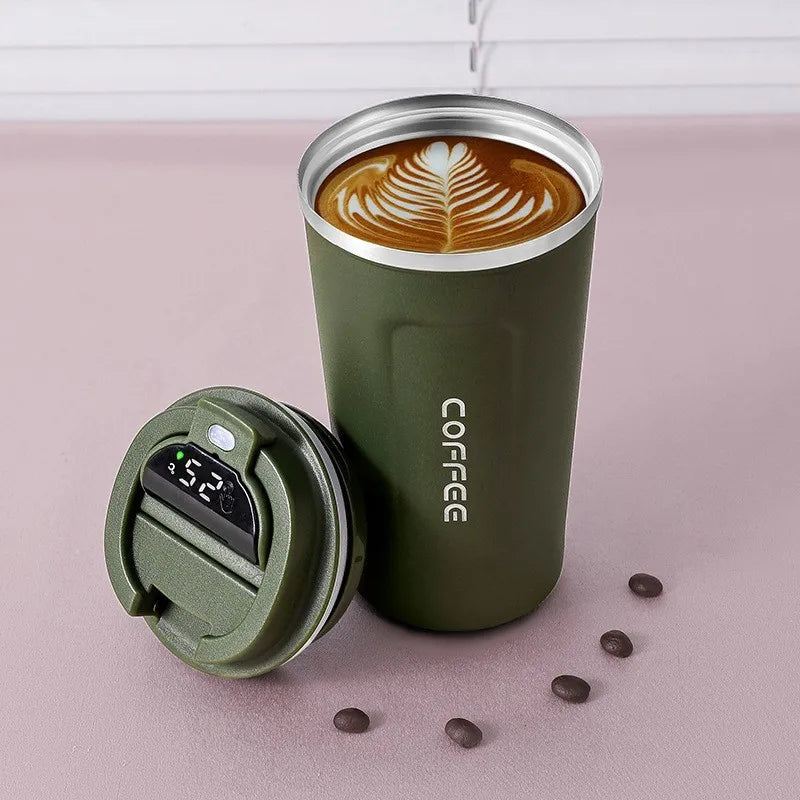 Mug Thermique Inox avec Affichage Température – Tasse Isotherme Café & Thé