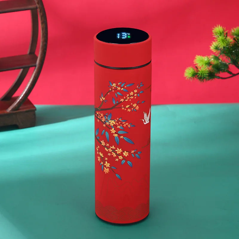 Thermos Isotherme Style Traditionnel avec Affichage Intelligent