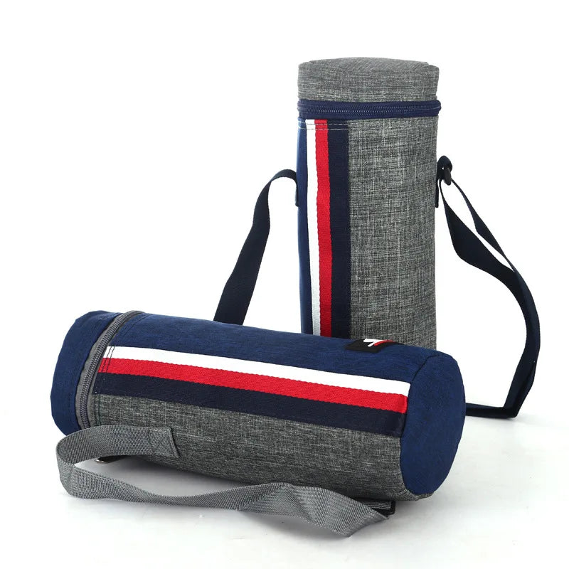 Sac Isotherme Grand Format 2L en Tissu Oxford – Pochette Gourde de Camping