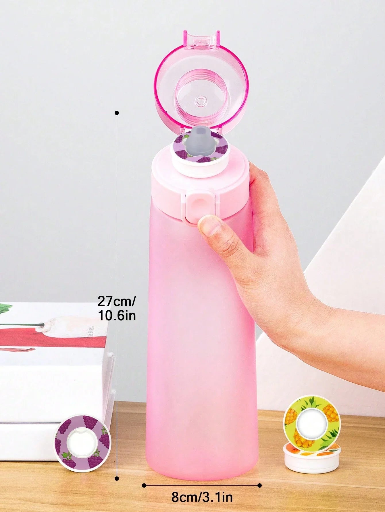 YOCITY Bouteille d'Eau Sport à Dosettes Aromatiques