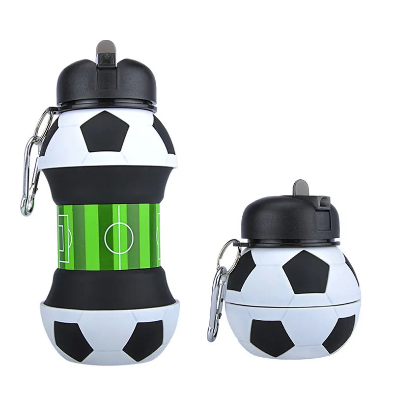 Gourde Pliable en Silicone Sport & Football – Sans BPA et Anti-Choc / Format Voyage