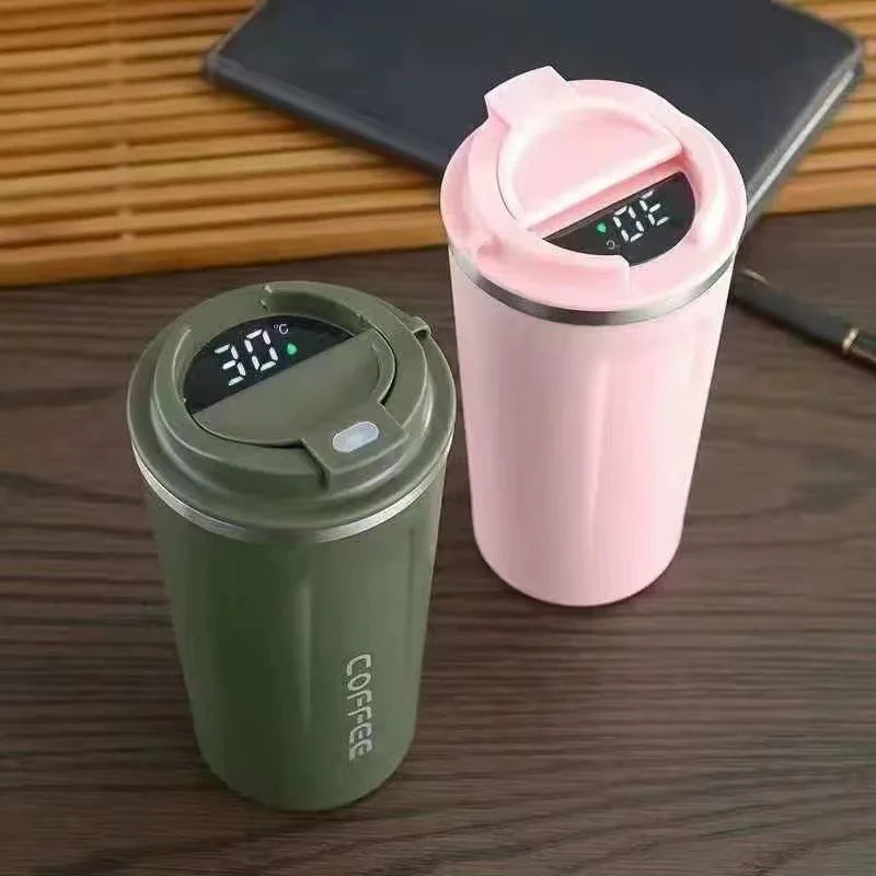 Mug Thermique Inox avec Affichage Température – Tasse Isotherme Café & Thé