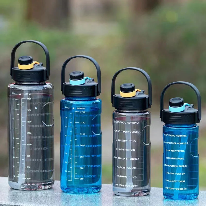 Gourde de Camping Nomade avec Paille et Corde de Transport – Sans BPA