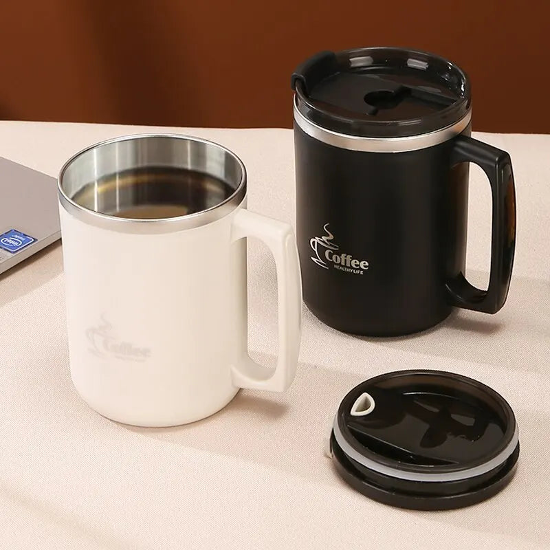 Mug Isotherme avec Poignée Intégrée (Format Voyage)