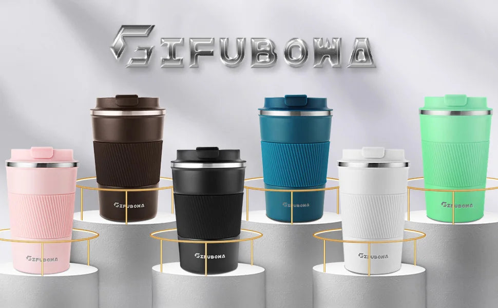 Mug de Voyage Isotherme en Acier Inoxydable (380ml)