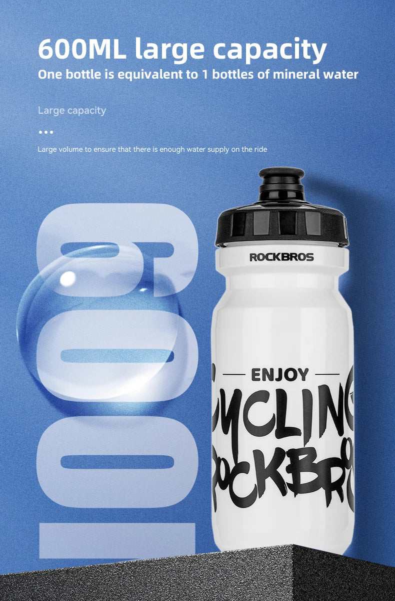 ROCKBROS Gourde Cycliste Ultra-Légère en Silicone (600ml)
