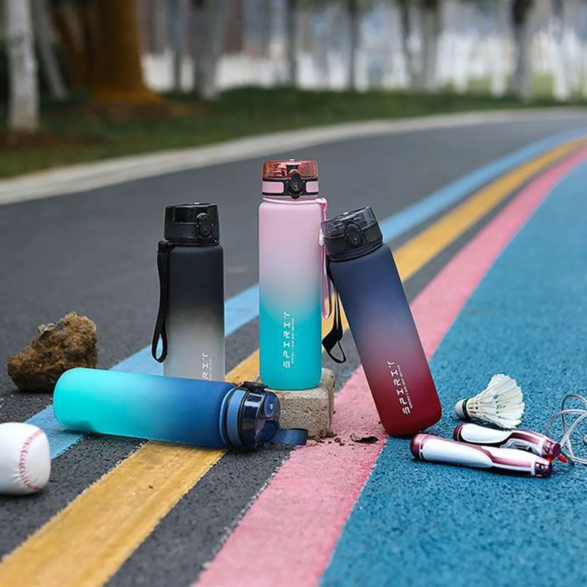 WIFEFUN Bouteille d'Eau de Sport Dégradée