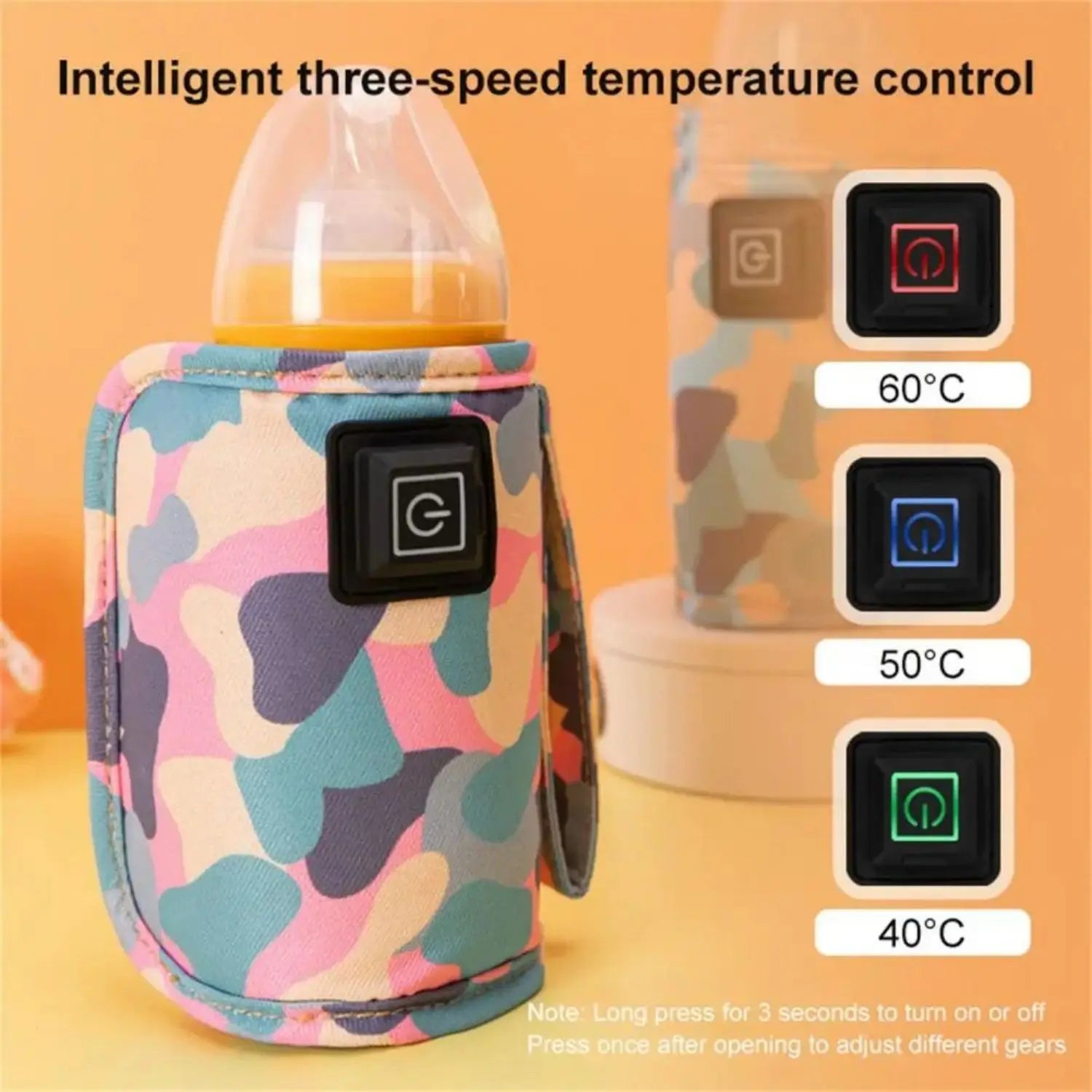 Chauffe-Biberon Portable USB et Sac Isotherme – Idéal Sorties et Voyages