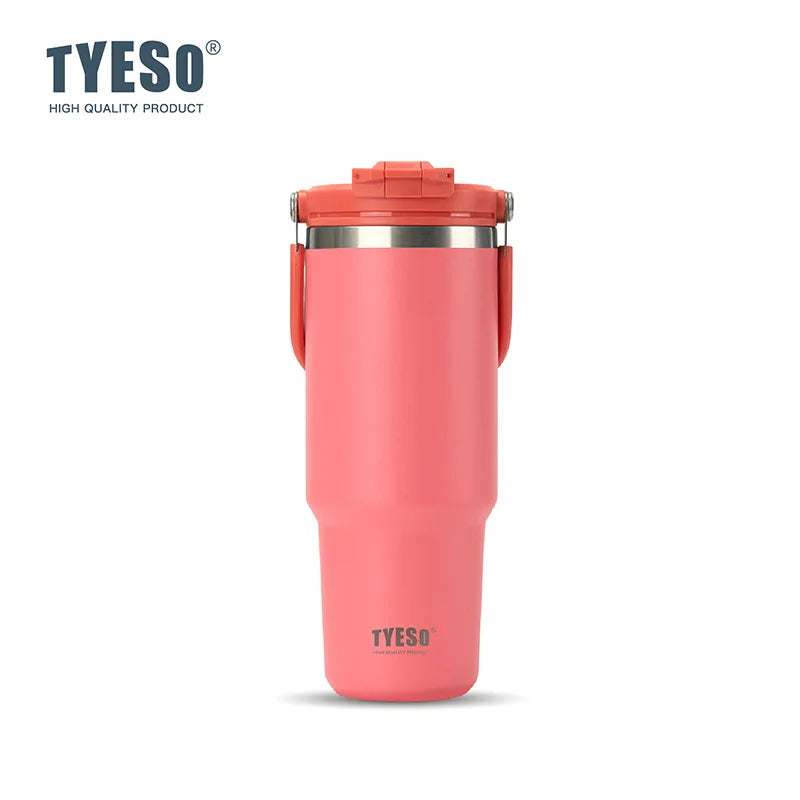 TYESO Thermos Tasse à Café avec Anse (600ml / 900ml / 1200ml)