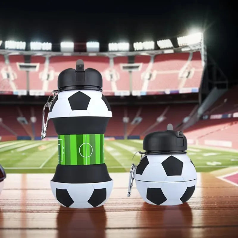 Gourde Pliable en Silicone Sport & Football – Sans BPA et Anti-Choc / Format Voyage