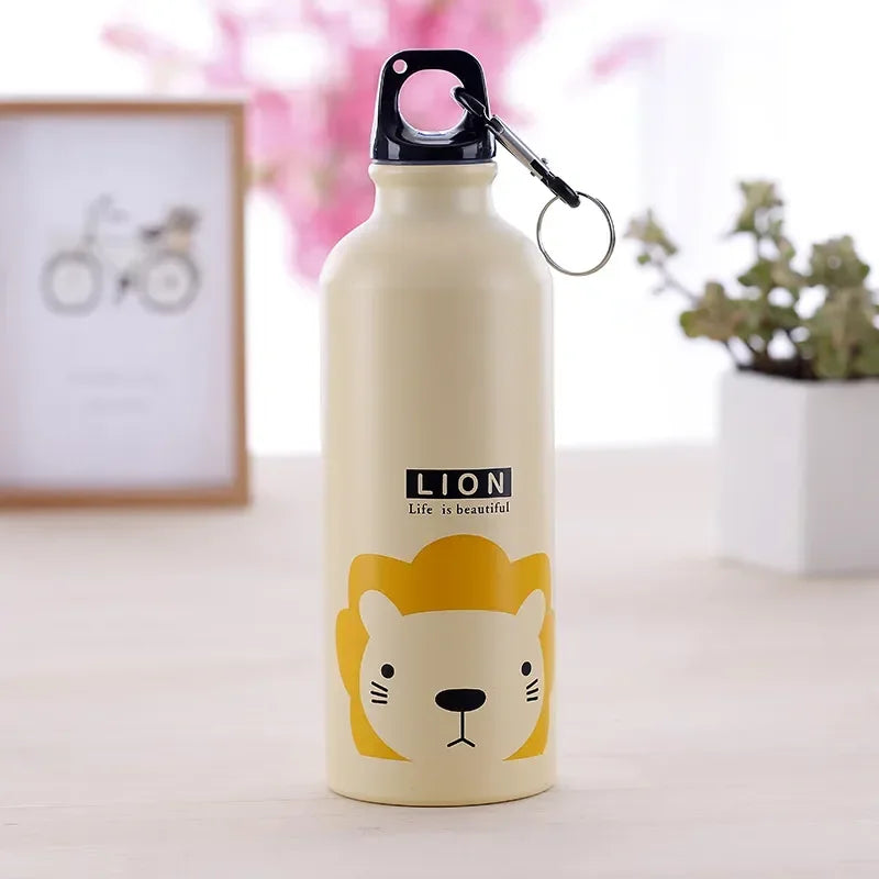 Gourde de Sport Isotherme Enfant – Motifs Animaux Rigolos (500ml)