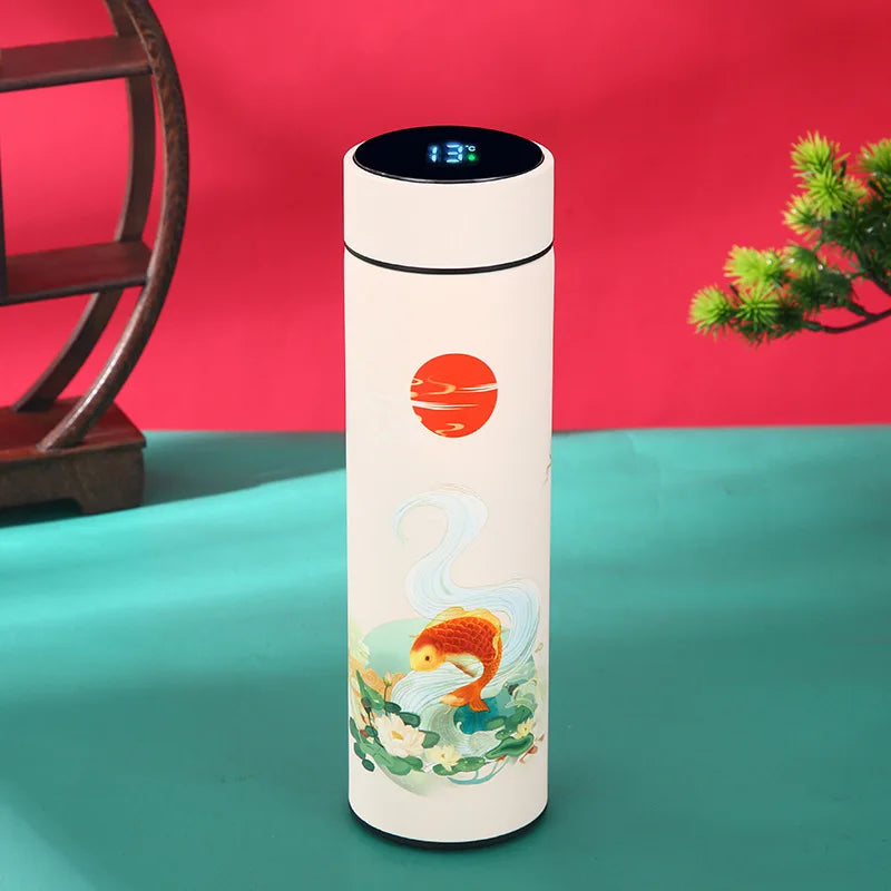Thermos Isotherme Style Traditionnel avec Affichage Intelligent