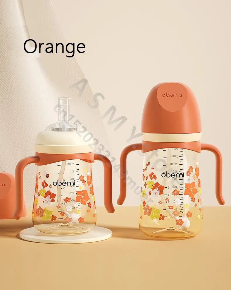 Biberon 240ML/300ML/gobelet pour enfants/gobelet d'apprentissage pour nourrissons/bouteille de lait/biberon à large alésage/12 mois +