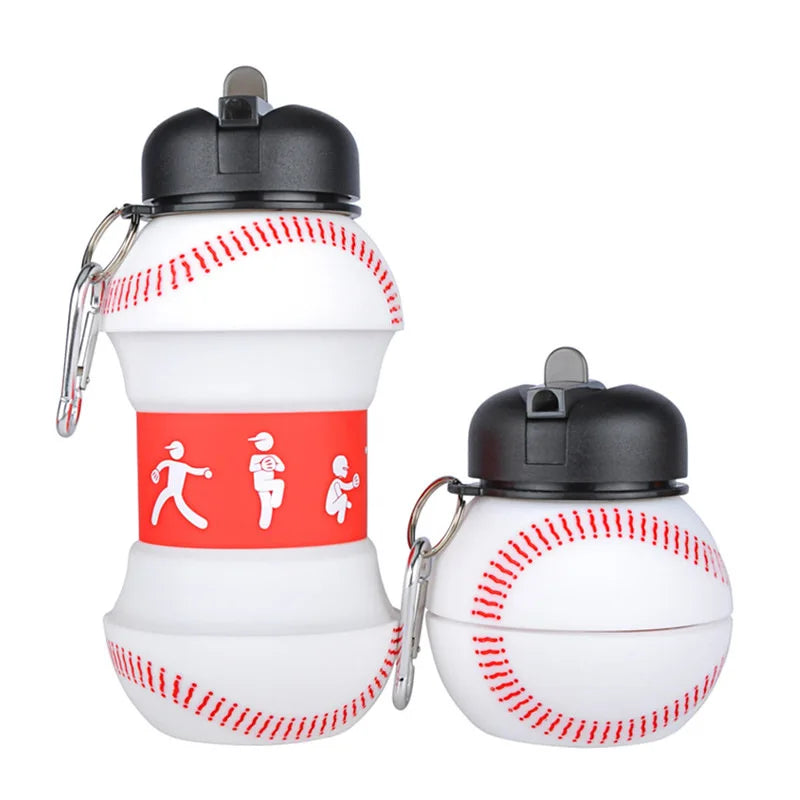 Gourde Pliable en Silicone Sport & Football – Sans BPA et Anti-Choc / Format Voyage