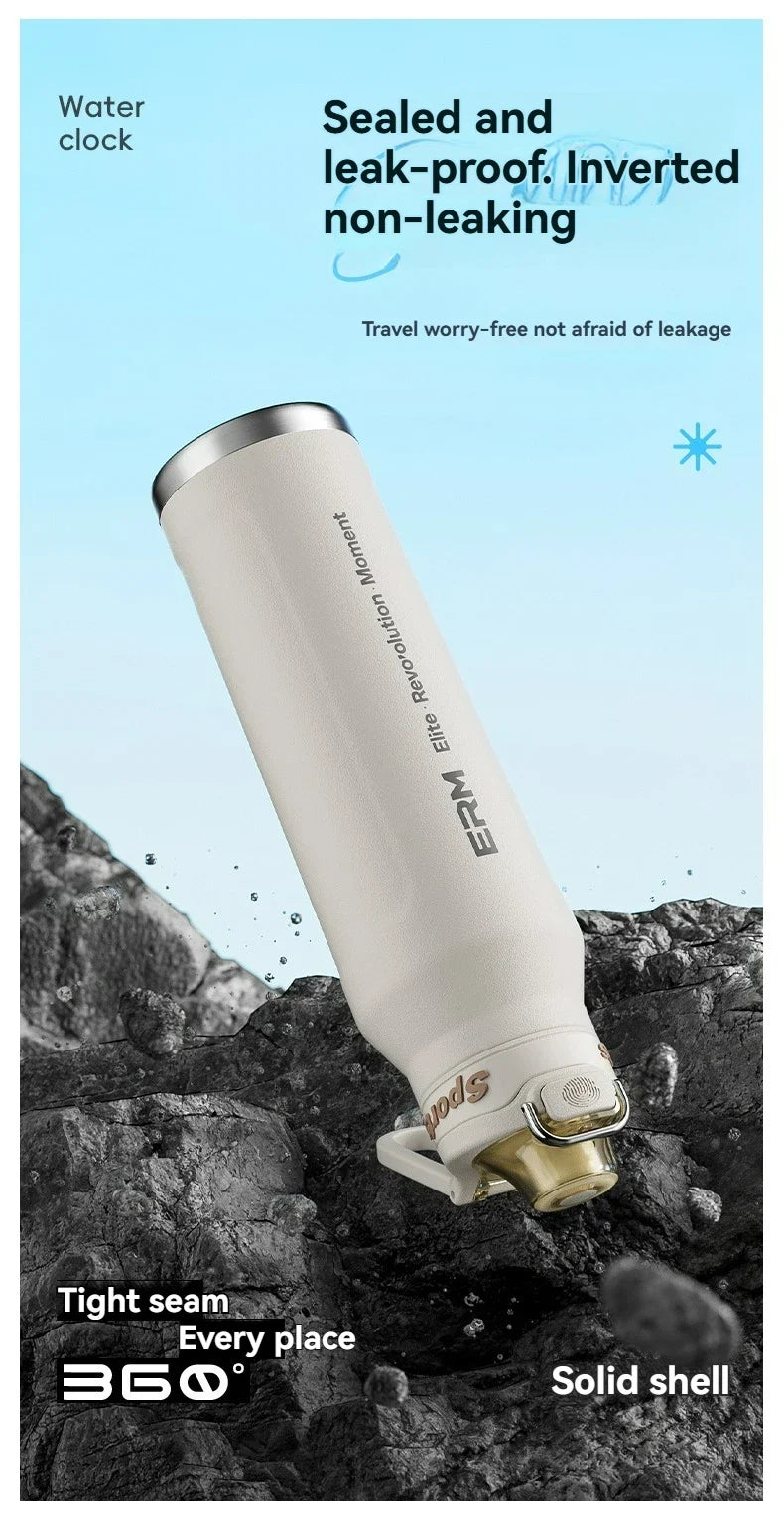 Tasse isolée de 700ml en acier inoxydable, bouteille d'eau pour Sports de plein air, tasse thermique pour le bureau et la maison, garde le froid et la chaleur, flacon sous vide