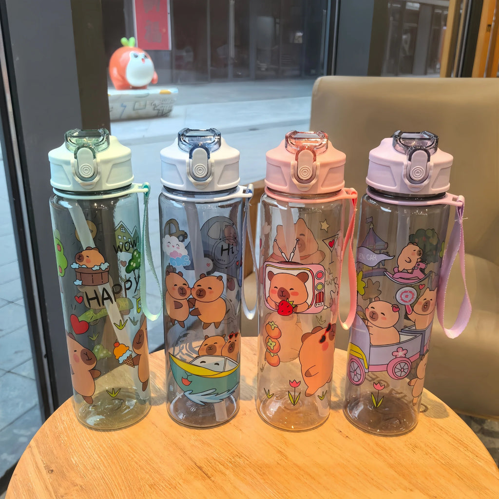 Grande Gourde Enfant Anti-Fuite Style Dessin Animé – Sans Plomb / 800ml