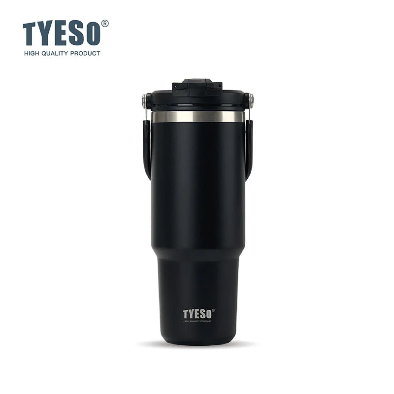 TYESO Thermos Tasse à Café avec Anse (600ml / 900ml / 1200ml)