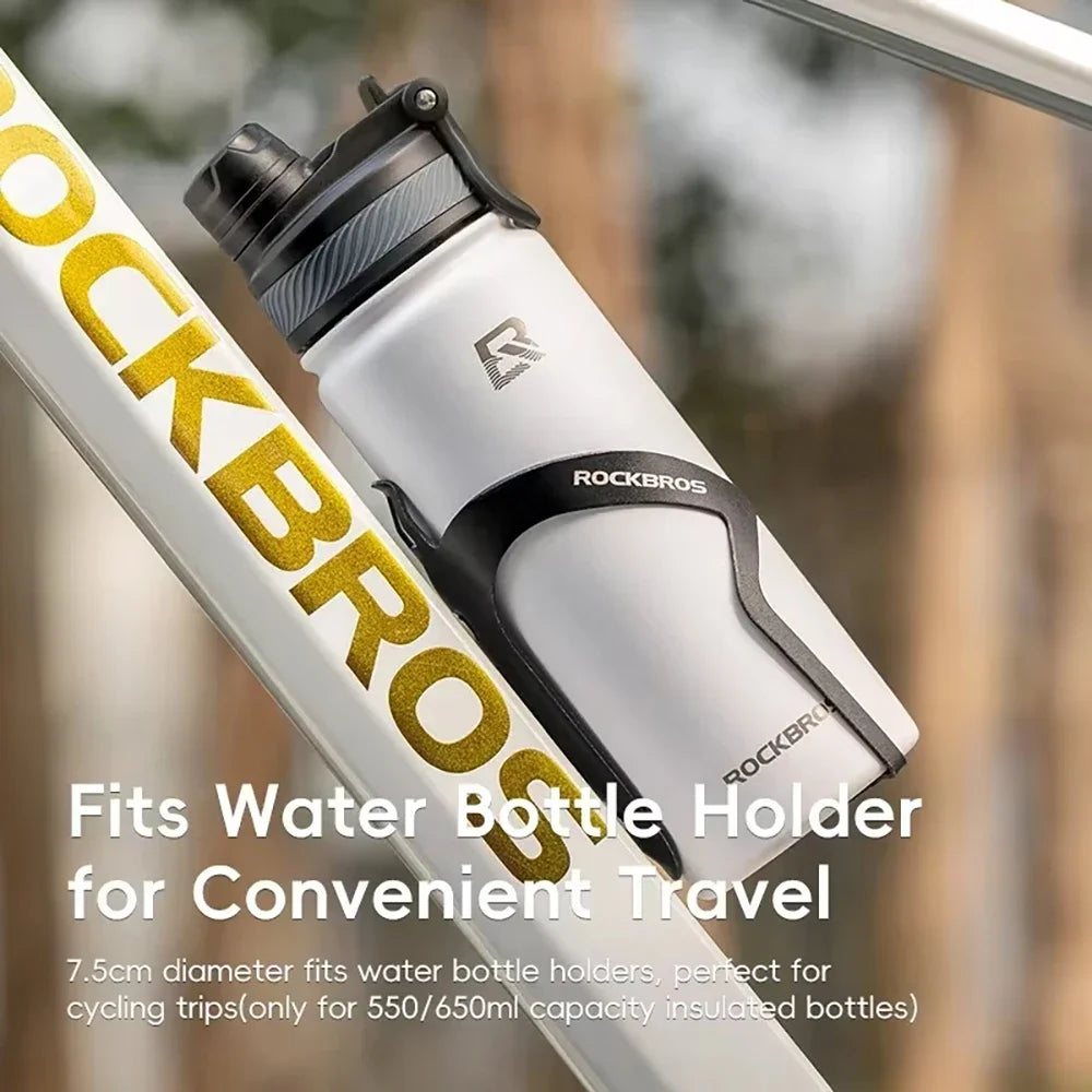 Gourde de Sport Isotherme ROCKBROS – Inox 304 / Haute Performance 24H Froid
