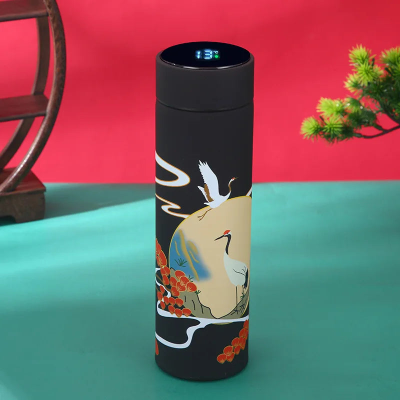 Thermos Isotherme Style Traditionnel avec Affichage Intelligent